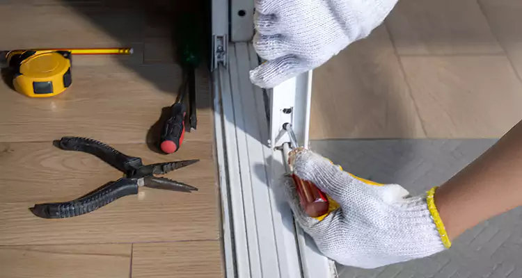 Backyard Sliding Door Track Repair in Coral Springs, FL