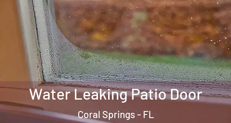  Water Leaking Patio Door Coral Springs - FL